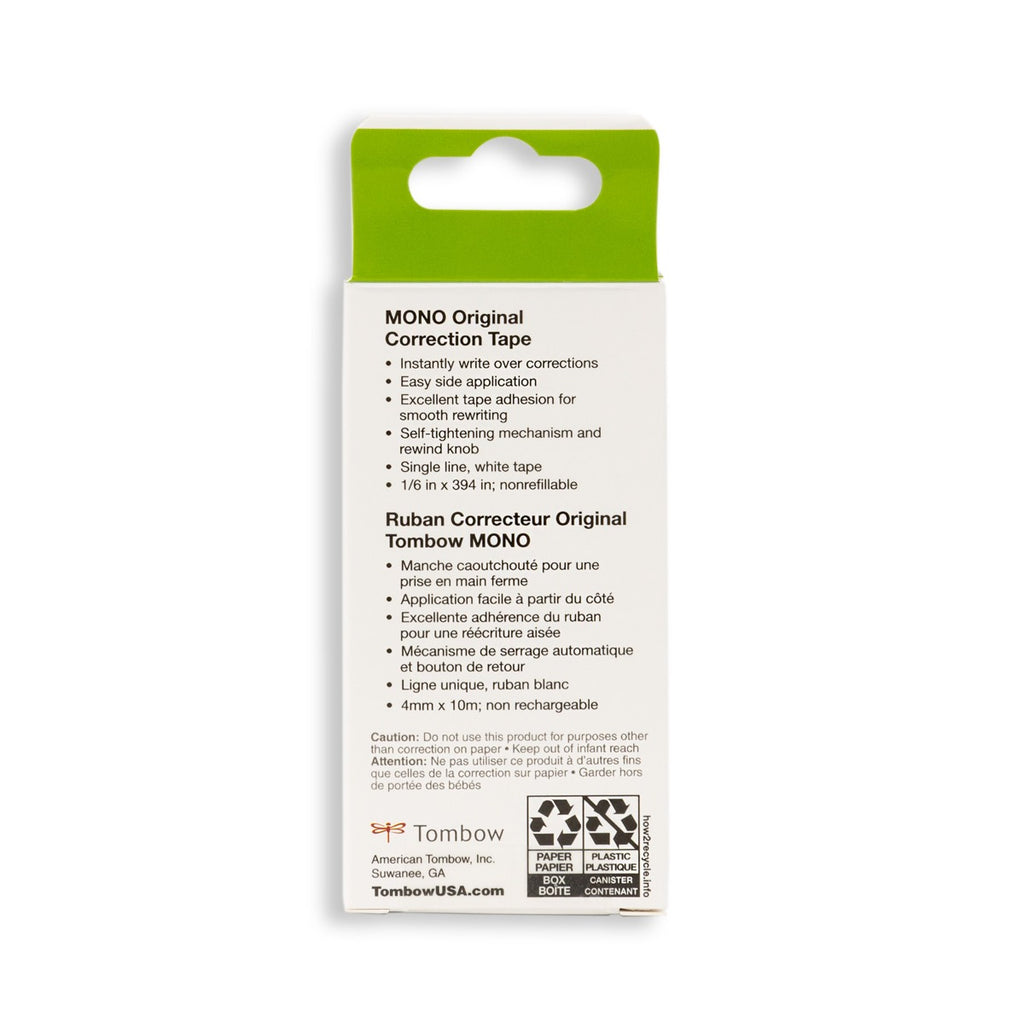 MONO Correction Tape Original, 2 Pack