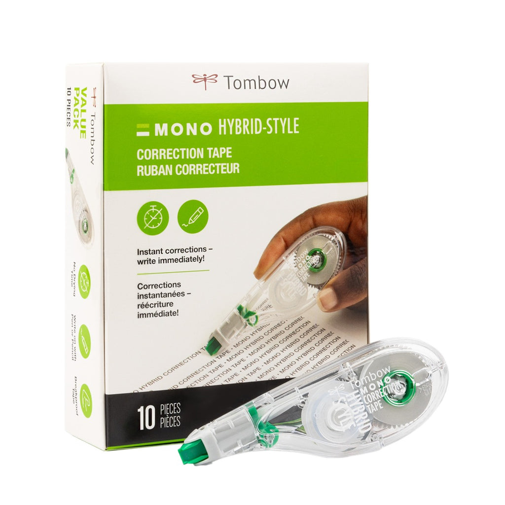 MONO Correction Tape Hybrid Style, 10-Pack