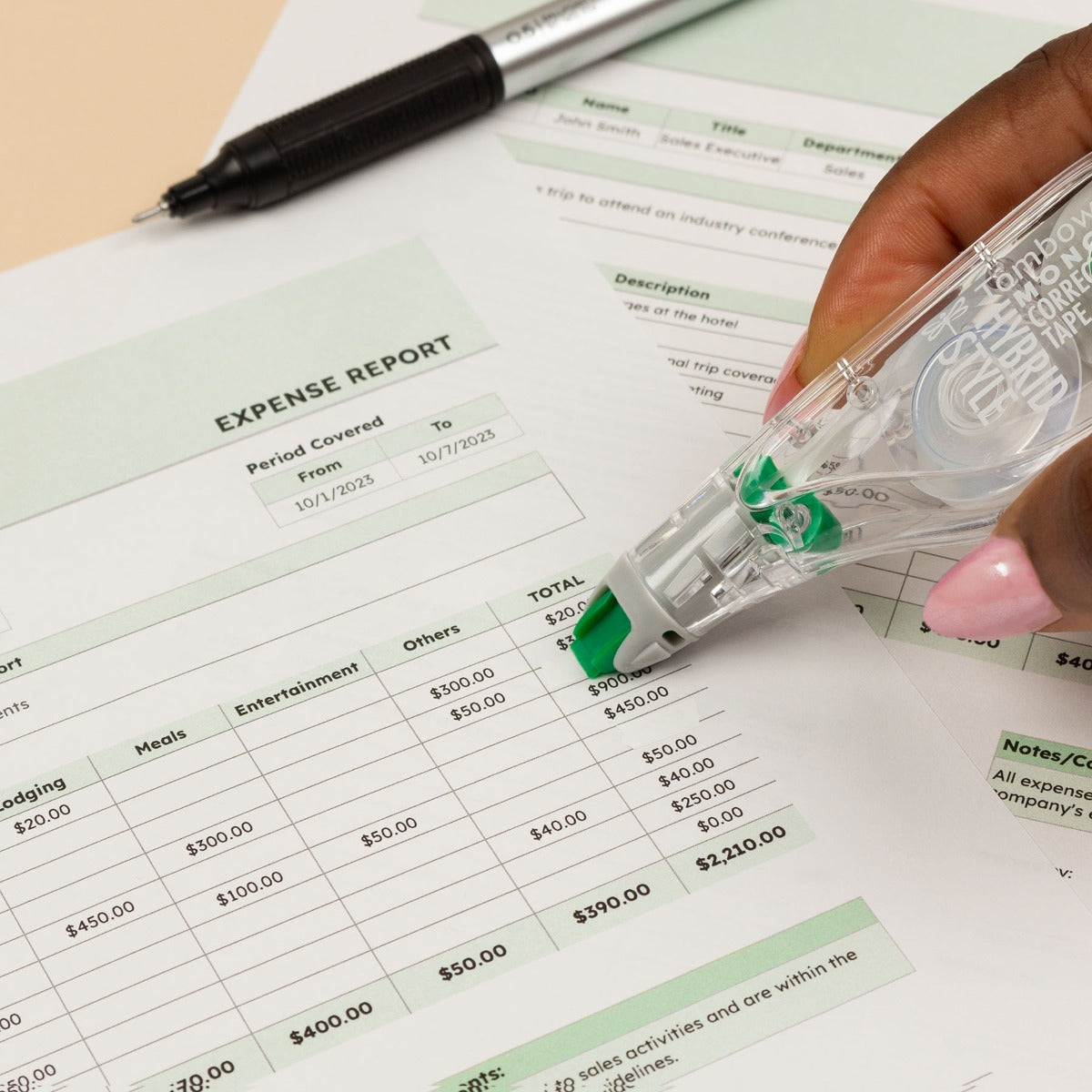 MONO Correction Tape Hybrid Style, 10-Pack