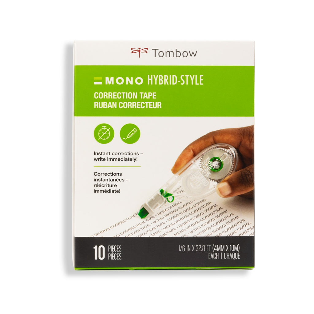 MONO Correction Tape Hybrid Style, 10-Pack