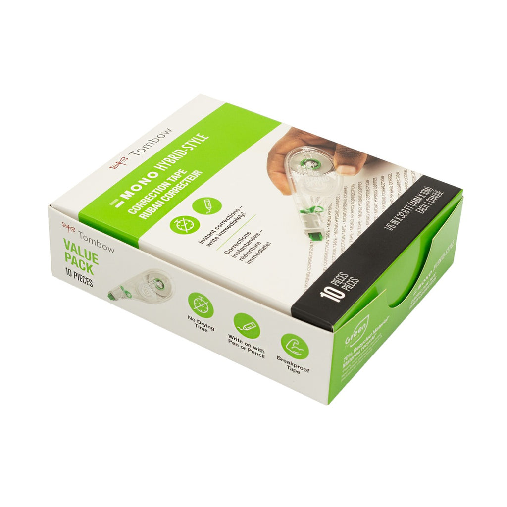 MONO Correction Tape Hybrid Style, 10-Pack