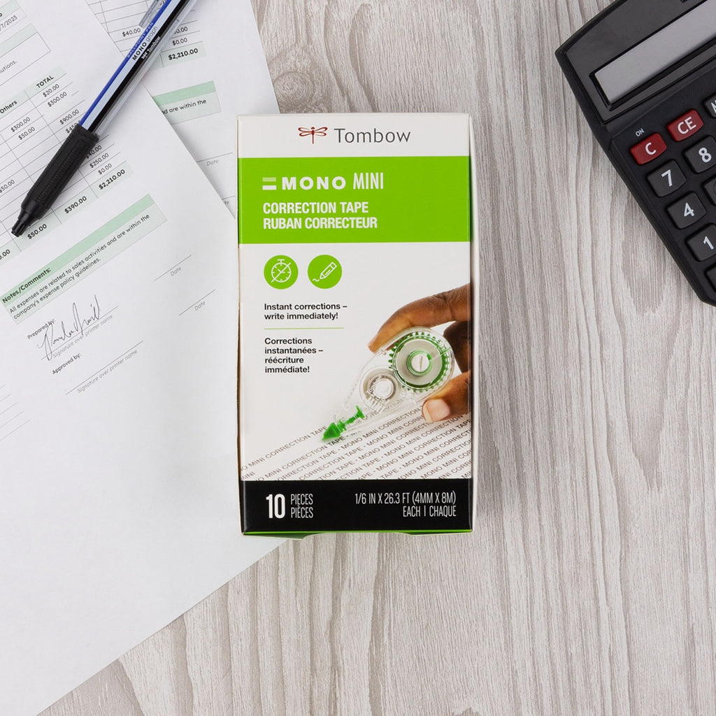 MONO Correction Tape, Mini, 10- Pack