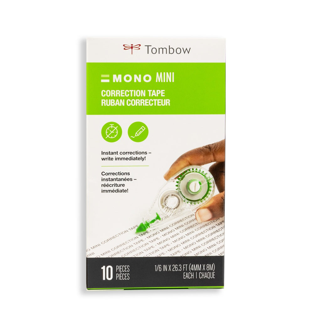MONO Correction Tape, Mini, 10- Pack