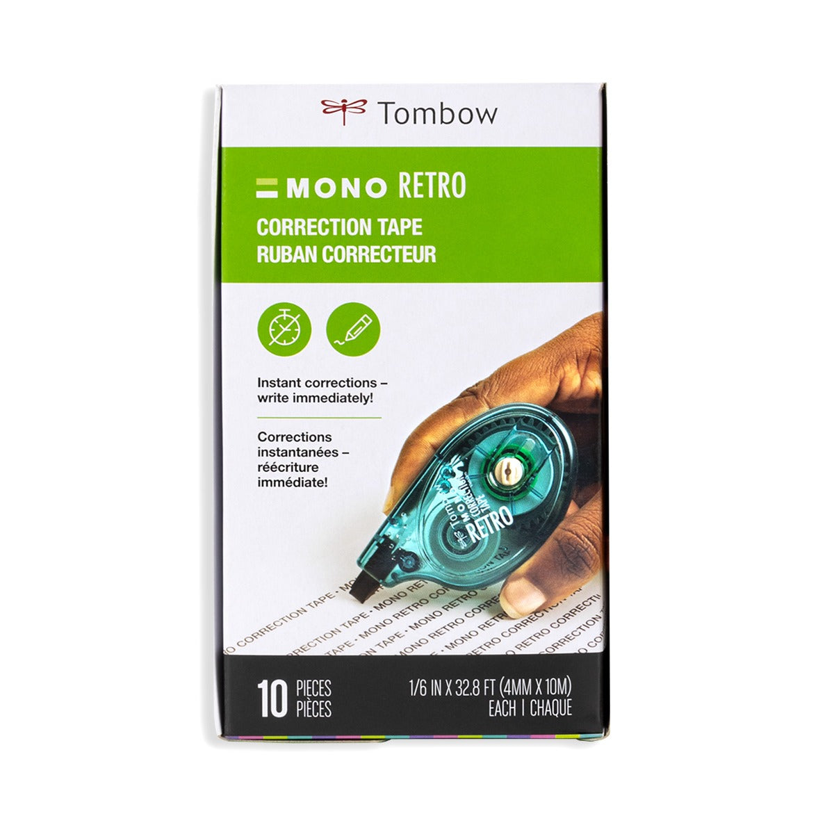 MONO Correction Tape, Retro, 10- Pack