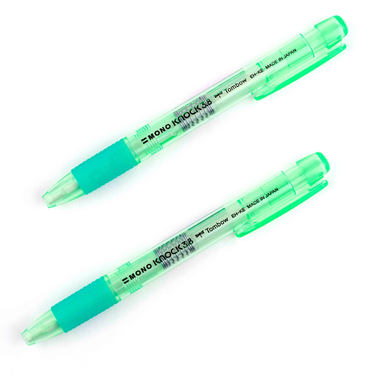 MONO Knock Eraser, Green, 2-Pack