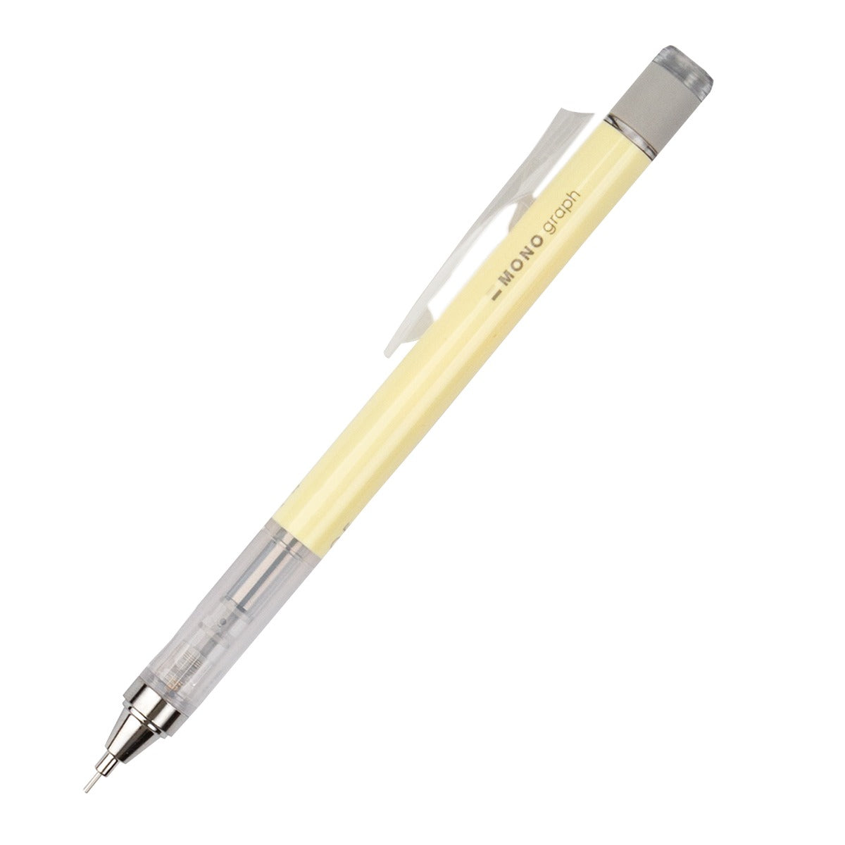 MONO Graph Mechanical Pencil + Eraser Set, Cream Yellow