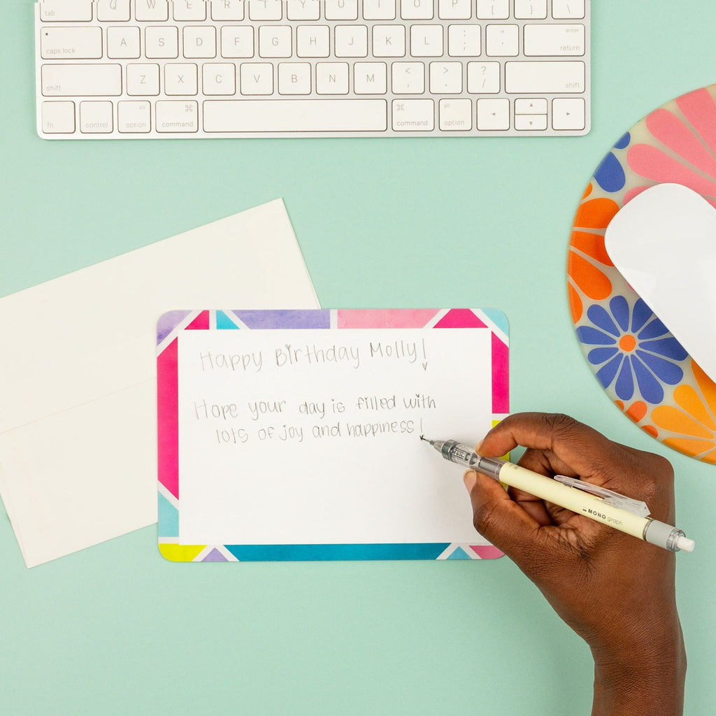 MONO Graph Mechanical Pencil + Eraser Set, Cream Yellow