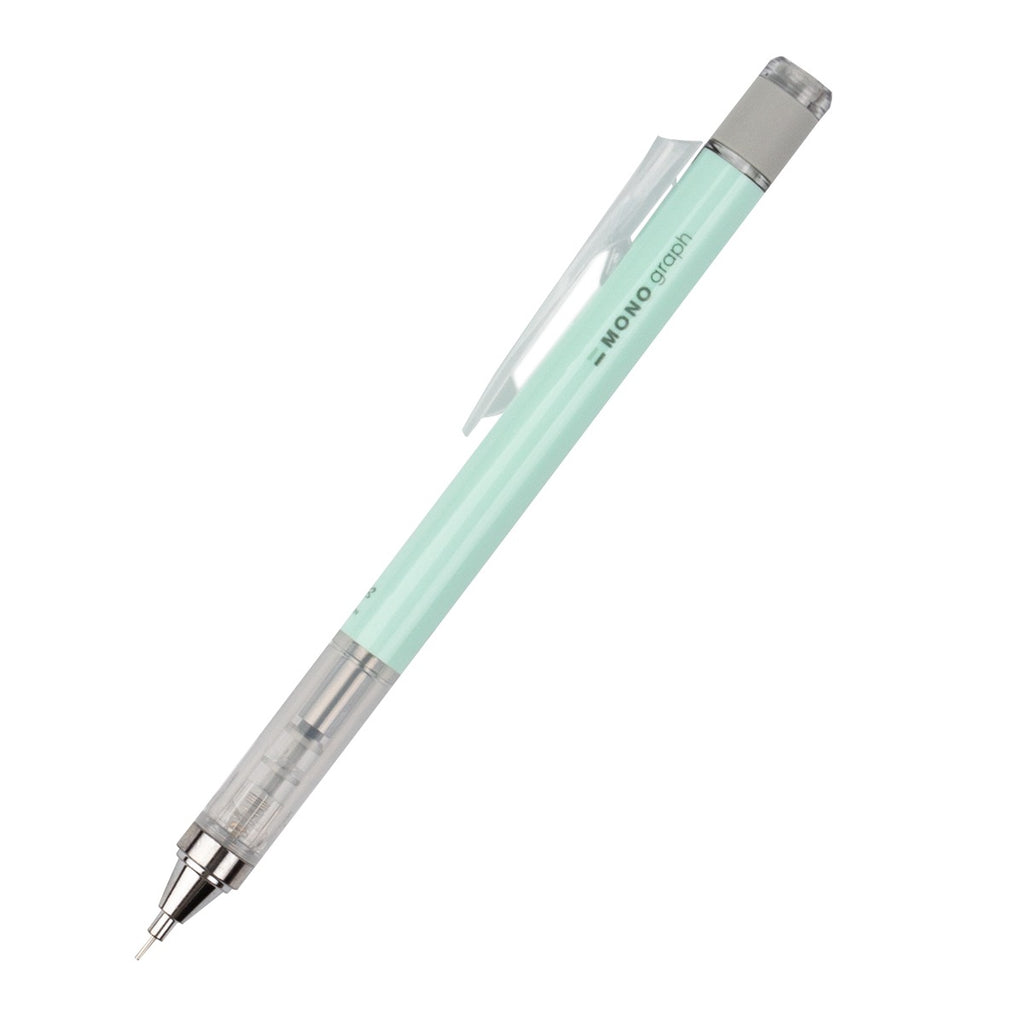 MONO Graph Mechanical Pencil + Eraser Set, Mint Green