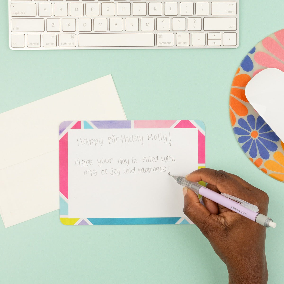 MONO Graph Mechanical Pencil + Eraser Set, Lavender