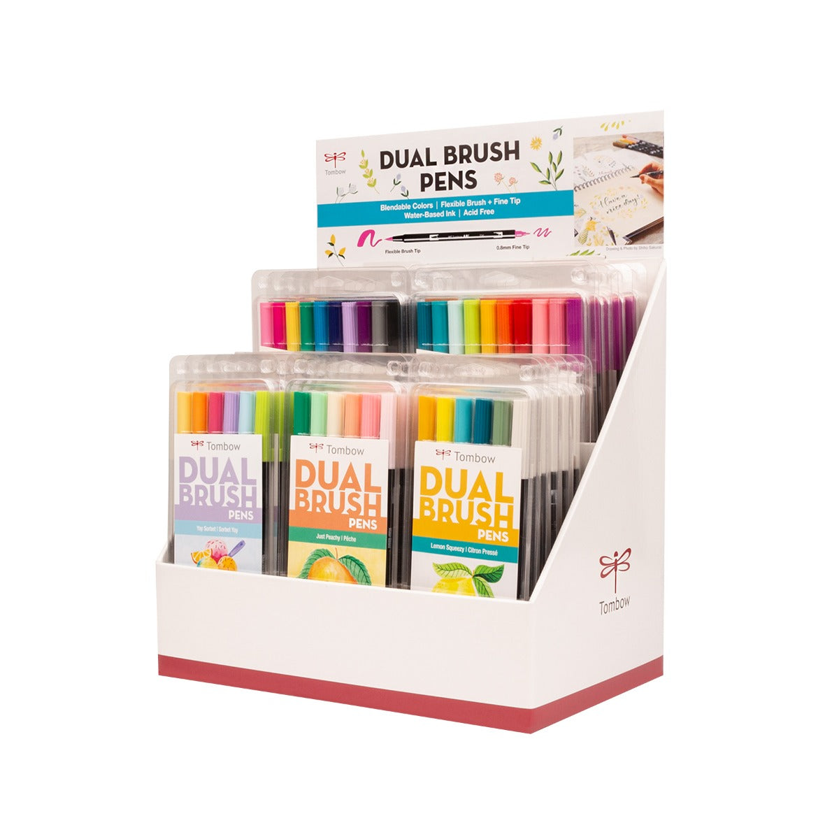 Dual Brush Pen Tabletop Display