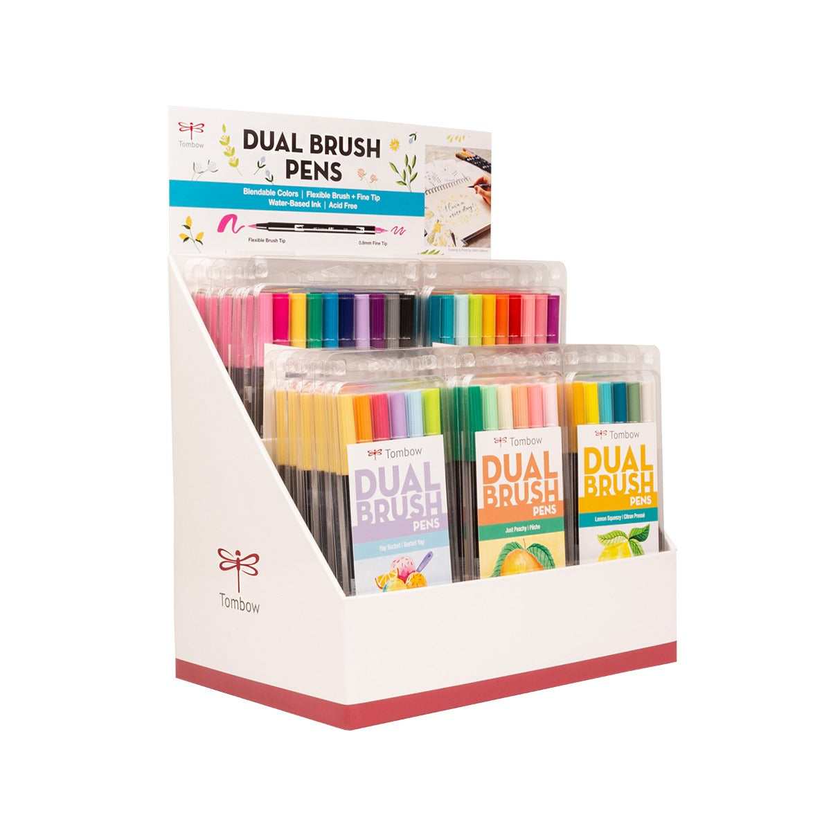 Dual Brush Pen Tabletop Display