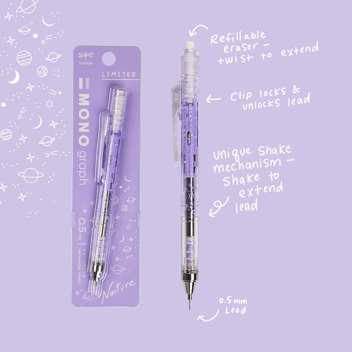 MONO Graph Mechanical Pencil, Nature, Planet