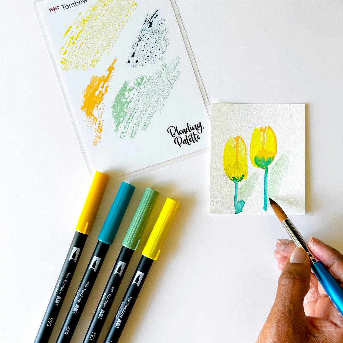 Watercolor Florals Stamp Card Workshop